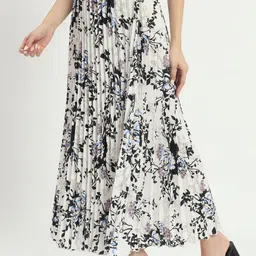 ZWERLON Printed Flared A-Line Maxi Skirt-picture-31