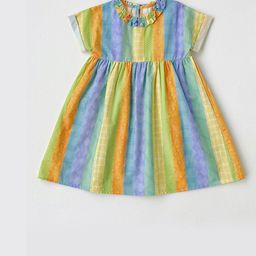 LULU & SKY Girls Colourblocked Round Neck Empire Dress-image-40