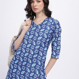 Anouk Rustic Floral Printed V-Neck Kurti-picture-23