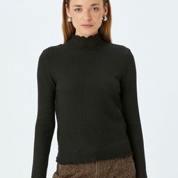 Koton Women Self Design Round Neck T-shirt-image-77