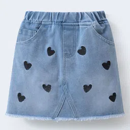 Mark & Mia Girls Heart Embroidered Straight Knee Length Skirt-image-62
