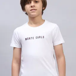 Monte Carlo Boys Typography Printed Round Neck Cotton T-shirt-image-89