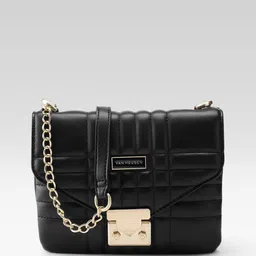Van Heusen Crossbody Sling Bag with Quilted Detail-13