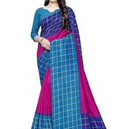 KALINI Checked Printed Saree-14