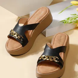 VALIOSAA Women Flatform Heel Sandals-11