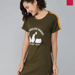 Christy World Women Printed Applique T-shirt-image-66