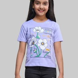 ZUNIORS SSC Kids-Unisex Lavender Cotton Printed Tshirts-image-77