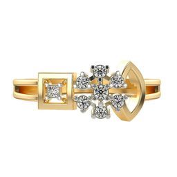 VALANOVA Women 18 Kt Yellow Gold & Certified Lab Grown Diamond Ring 2.0gm 0.16carat-image-79