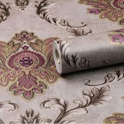 INDIAN ROYALS Brown & Pink Floral Printed Self-Adhesive & Durable Wall Sticker-image-64