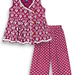 BAESD Girls Printed Tunic with Trousers-13