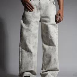 HOP HEAD Men Classic Straight Fit Light Fade Jeans-image-48