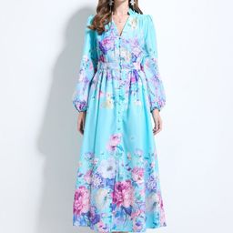 JC Collection Floral Print Maxi Dress-image-8