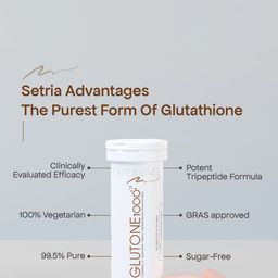 GLUTONE 1000 Setria L-Glutathione Effervescent Tablets - 40Mg - 15 Tablets image 2