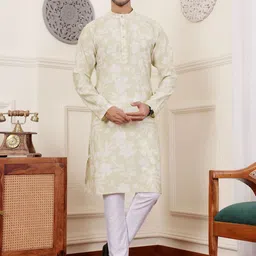 Rawayi Men Cold-Shoulder Sleeves Gotta Patti Kurta-image-72