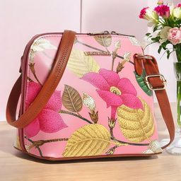WOMEN MARKS Floral Printed PU Sling Bag-44