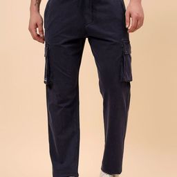 Cantabil Men Side Pockets Cargo Track Pants-image-44