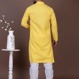 DEVOILER Men Regular Kurta with Pyjamas-image-5
