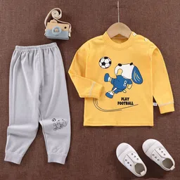 Bold N Elegant Unisex Kids Printed T-shirt with Pyjamas-42