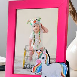 Art Street Pink & Blue MDF Table Photo Frame (Pack of 1)-13
