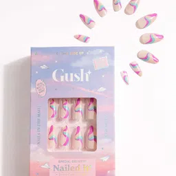 Gush Beauty 24-Pcs Nailed It Press On Nails - Abstract Purple Swirl-picture-18