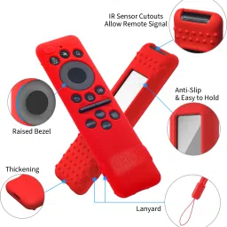 oboe Front & Back Case for Samsung Smart Tv Remote 2025 Model TM2360 E Full Wrap Protective Cover with Lanyard image 2