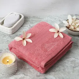 Monte Carlo Pink Cotton 400 GSM Bath Towel-17