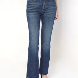 Vero Moda Women Bootcut High-Rise Light Fade Stretchable Jeans-picture-26