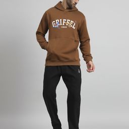 GRIFFEL Men Typography Printed Oversized-Fit Tracksuits-picture-16