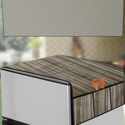 The Furnishing Tree Coffee Brown Printed Refrigerator Cover-image-68