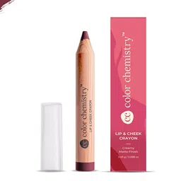 Color Chemistry Creamy Matte Finish Lip & Cheek Crayon  - 2.5 g - Raisin LC07-23