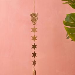 Chumbak Gold Toned Sitara Owl Wall Hanging-picture-18