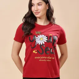 CORSICA Women X-Dry Soft Graphic Printed Round Neck T-shirt-image-82