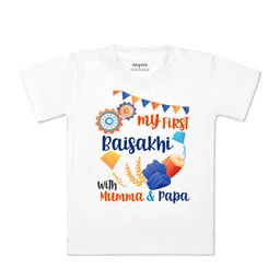 Arvesa Kids Typography Printed Applique T-shirt-picture-6