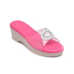 Shoestail Women Solid Embellished Regular Round Toe Block Sandals-13