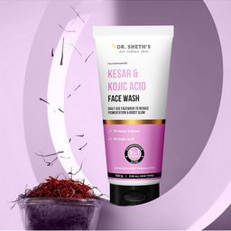DR. SHETHS Kesar & Kojic Acid Face Wash For Anti Pigmentation & Dark Spots - 100 g-85