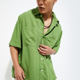 max Spread Collar Chest Pocket Detail Shirt-image-88
