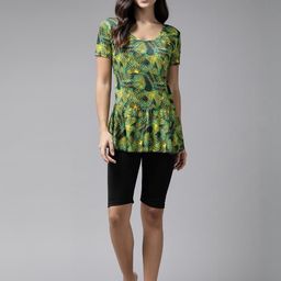 Muhuratam Women Black Nylon Swimwear-image-85