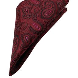 VOICI Maroon Printed Pocket Squares-image-21
