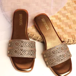 Anouk Women Embellished Open Toe Flats-30