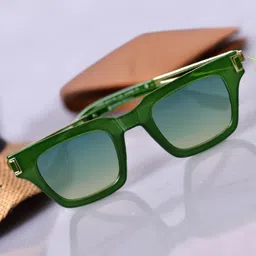 DressBerry Unisex Browline Sunglasses with UV Protected Lens DBSG24-LH060-GR-18