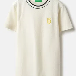 United Colors of Benetton Boys Self Design Round Neck Cotton Regular Fit T-shirt-picture-24
