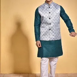 PRINTINDIA Men Solid Kurta with Trousers-picture-39