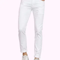 LINARIA Men Classic Mid Rise Slim Fit Clean Look No Fade Light Shade Jeans-image-24
