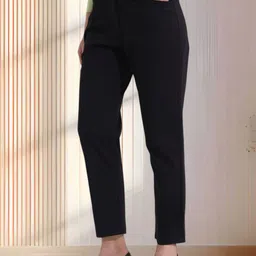 FITHUB Women High-Rise Wrinkle Free Trousers-image-96