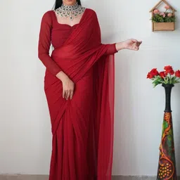 KALINI Poly Georgette Ready to Wear Saree-picture-18