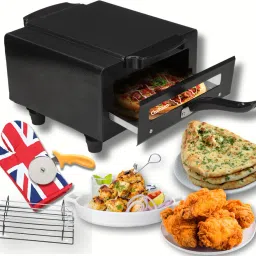 Mini Advance Multi-Purpose Combo Smart Pizza & Naan Maker for Home Use Electric Tandoor-image-8