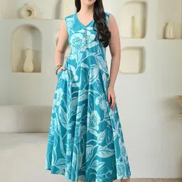 Sangria Women Floral Maxi Dress-picture-22