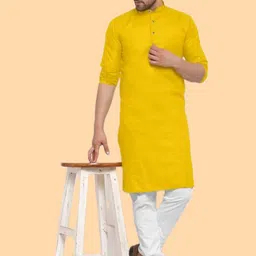 ANUJ FASHION Men Mandarin Collar Straight Kurta-picture-31