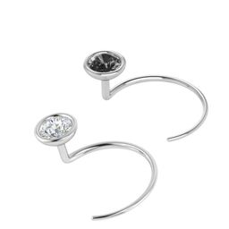 SOMYA 2Piece 925 Sterling Silver Cubic Zirconia Stud Nosepin-image-62