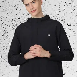HOUSE OF VEDAS Waterproof Hooded Rain Jacket-image-57